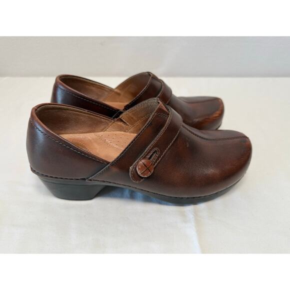 Dansko Solstice Brown Leather Clog, Women's Size 40 - Picture 3 of 8
